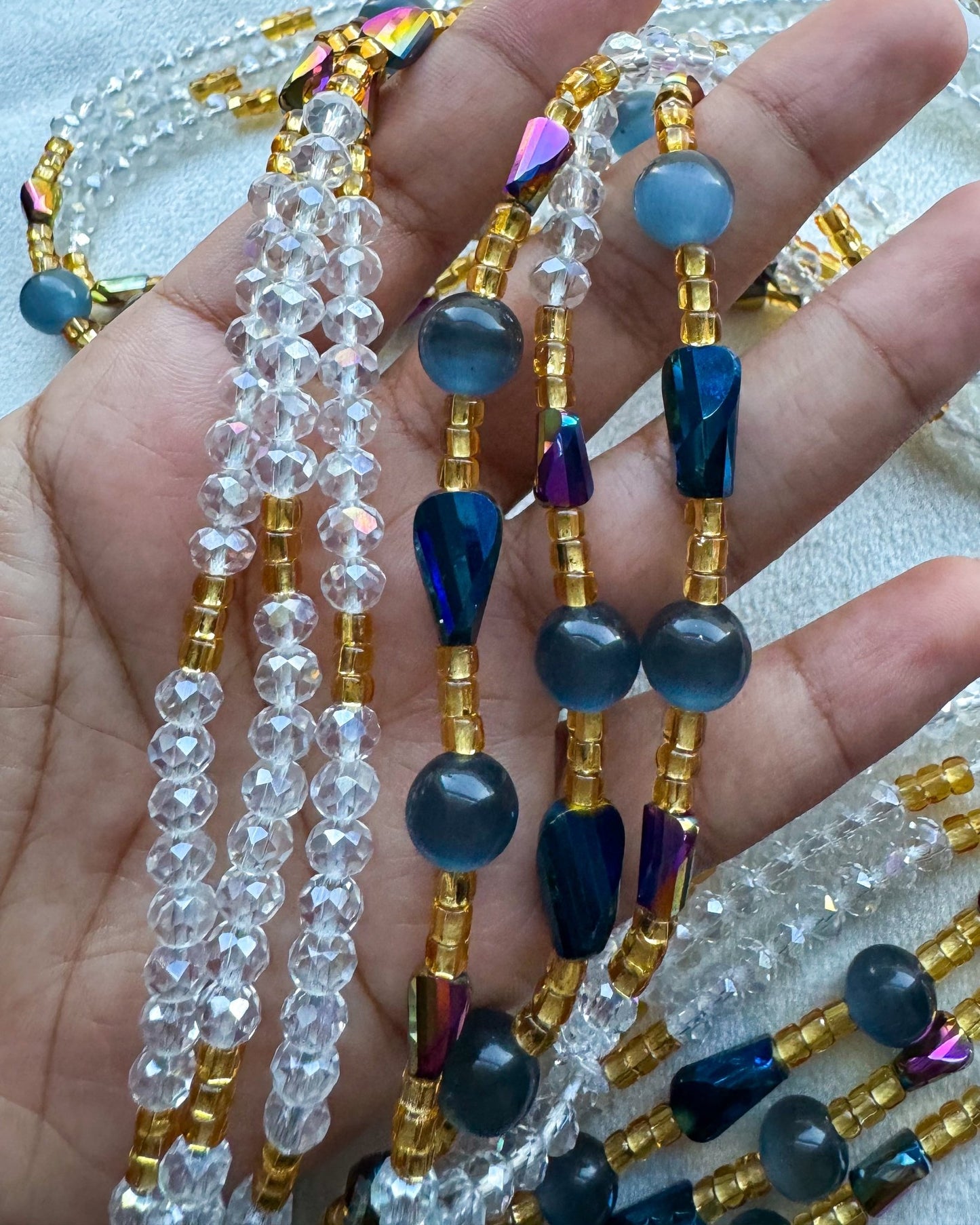 CRYSTAL BALL Waistbead - Adorned in April