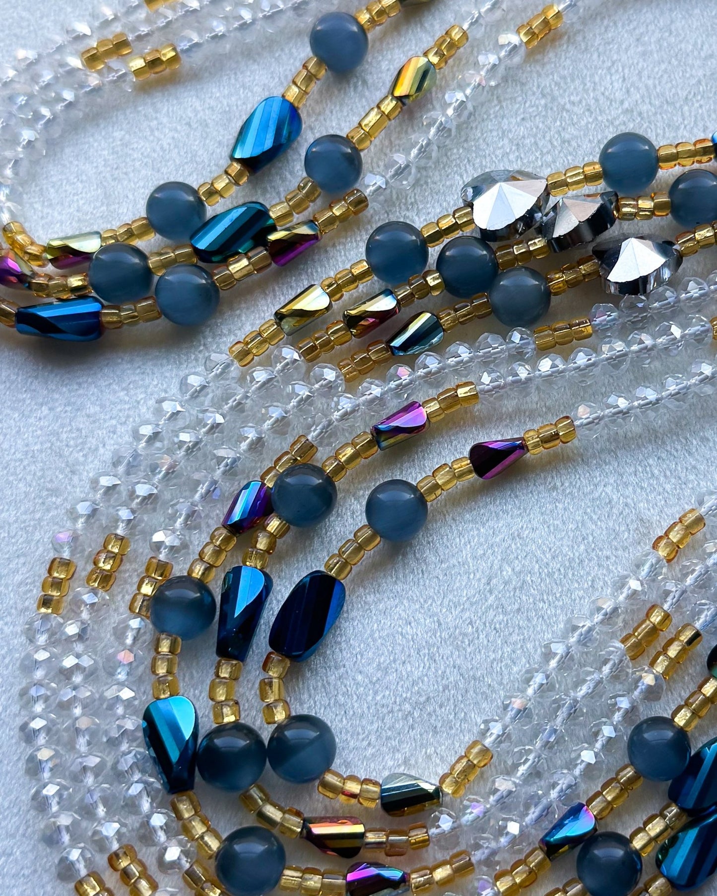 CRYSTAL BALL Waistbead - Adorned in April