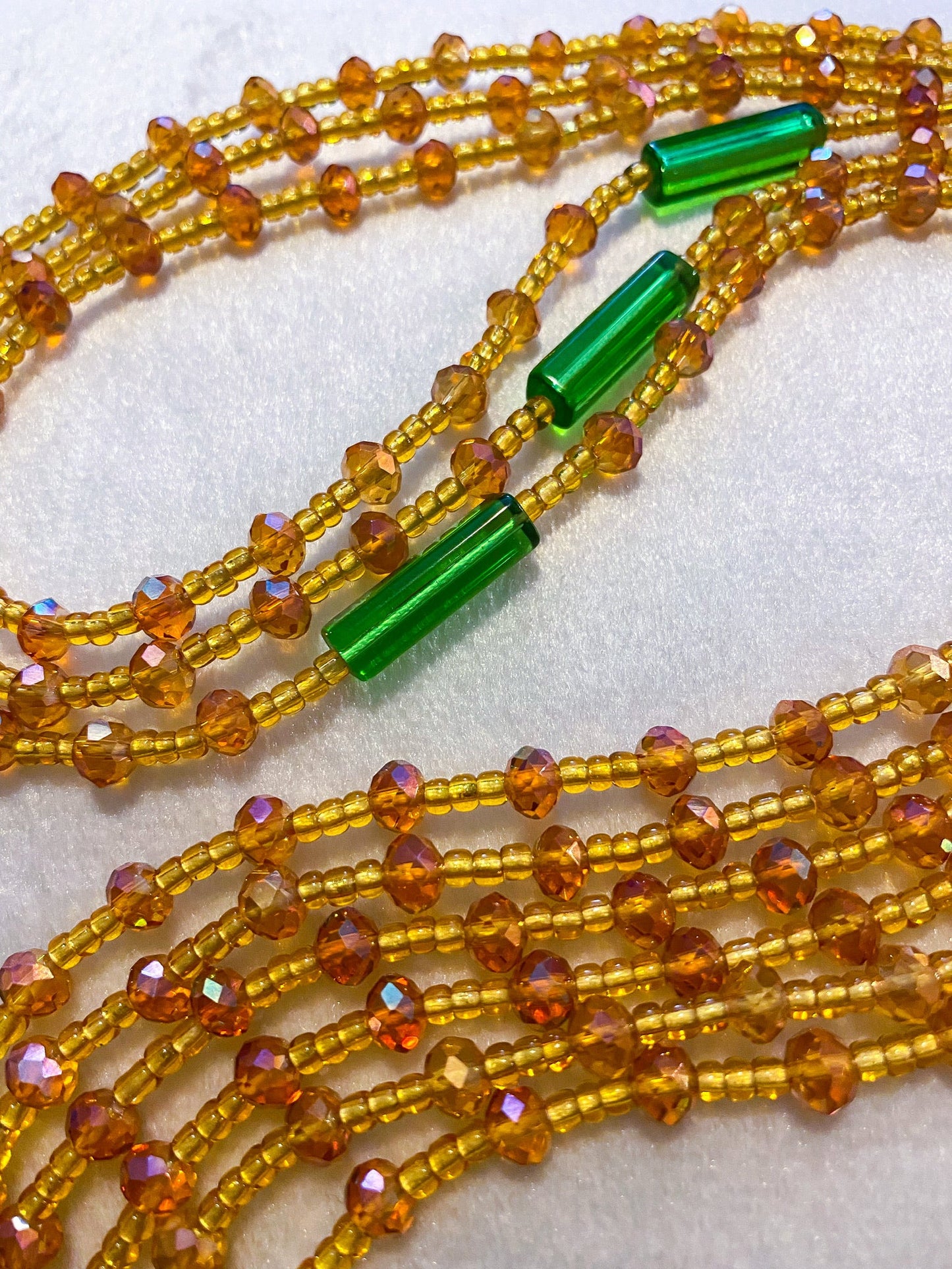 STRIKING GOLD Traditional Waist Bead - Adorned in April