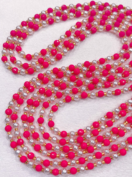 PINKIE PROMISE Traditional Waist Bead - Adorned in April