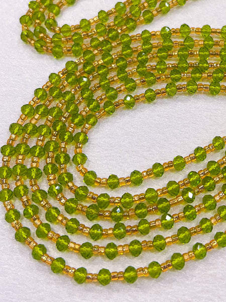 PERIDOT DREAM Traditional Waist Bead - Adorned in April